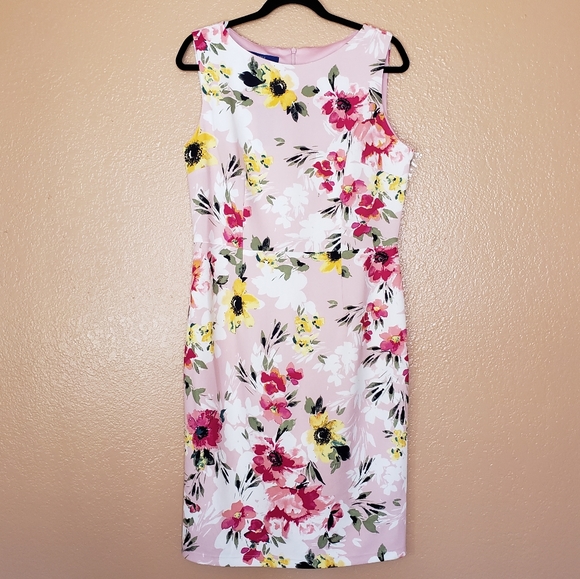 Apt. 9 Dresses & Skirts - New Apt.9 Pink Floral Sleeveless Dress - Size 12